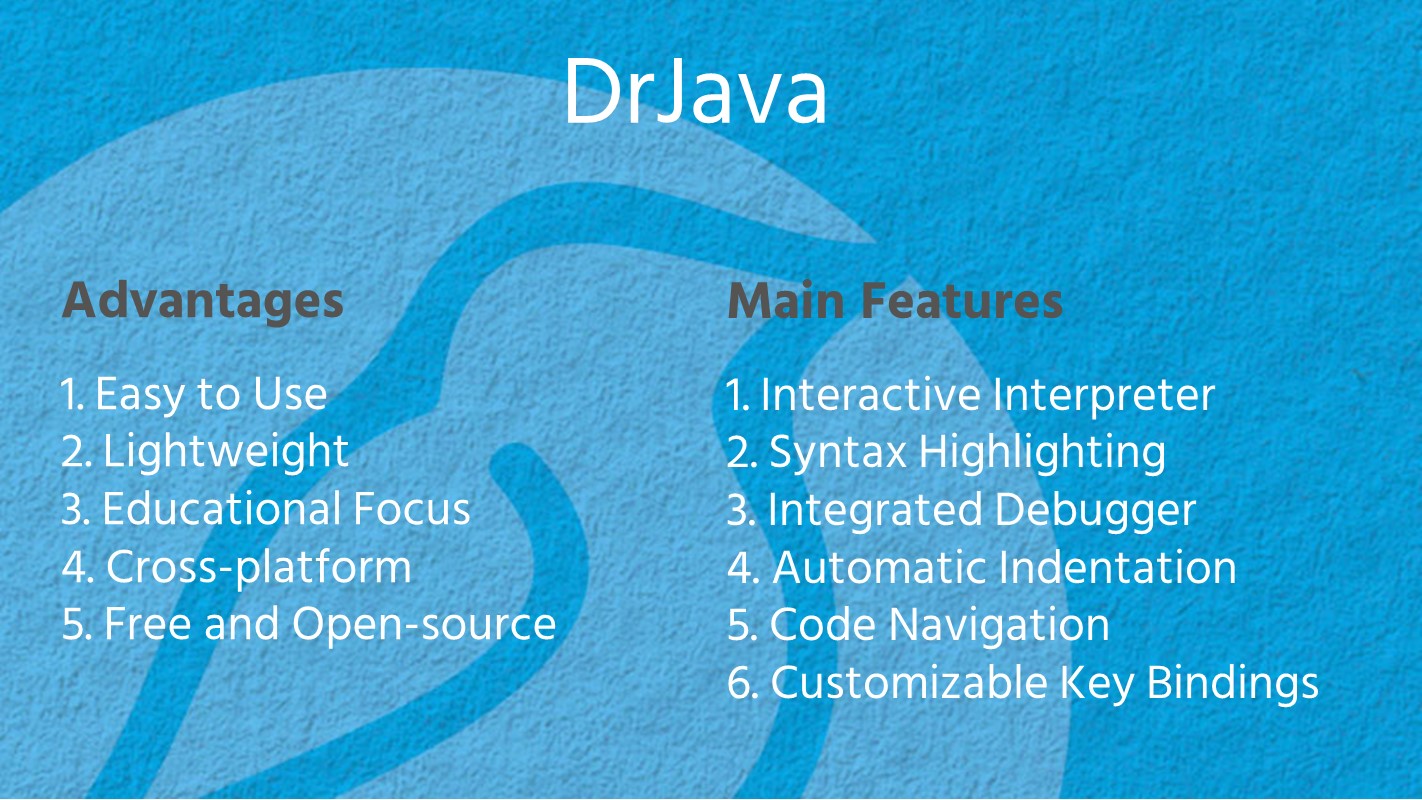 Java IDEs and Text Editors - DrJava - Bluebird Blog