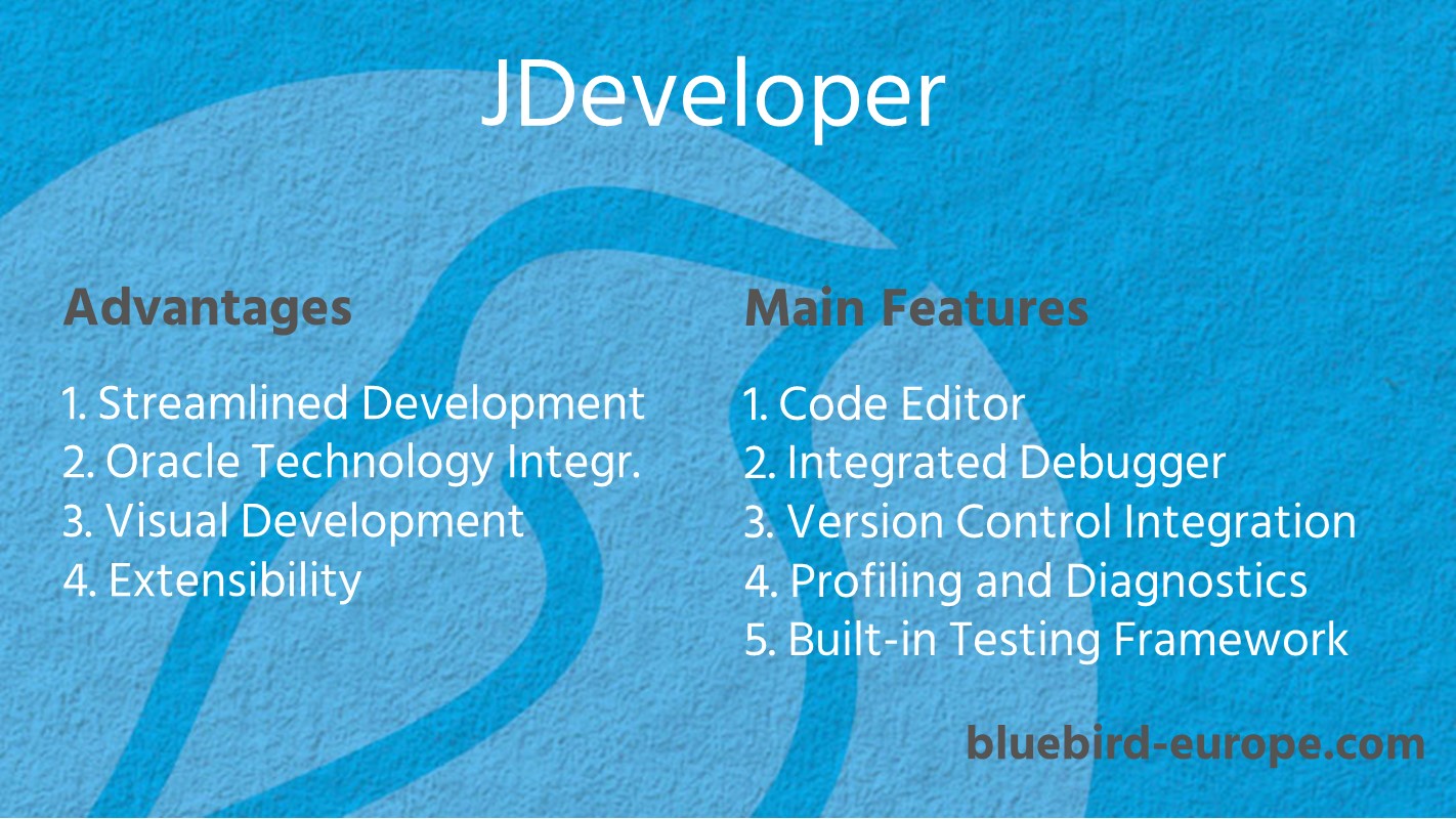Java IDEs and Text Editors - JDeveloper - Bluebird Blog