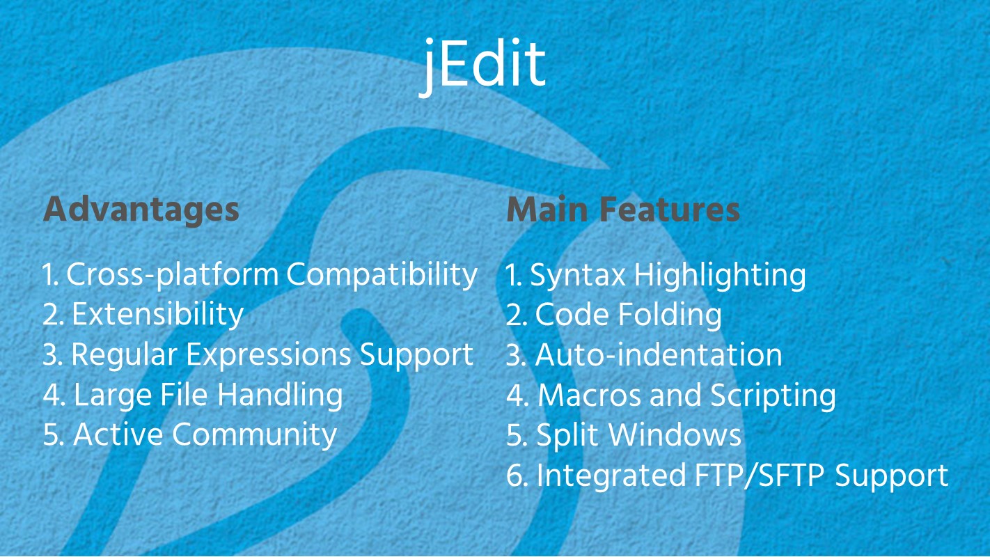 Java IDEs and Text Editors - jEdit - Bluebird Blog