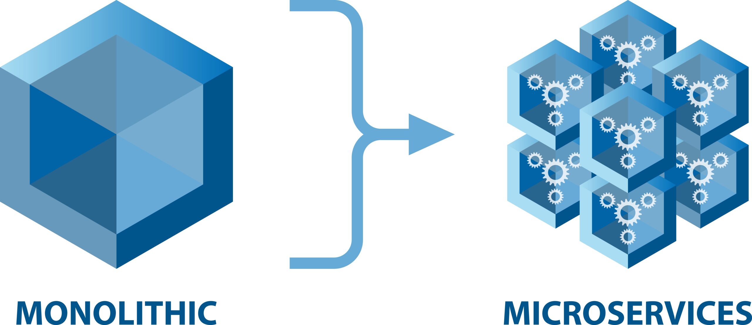 from monolithic to microservices - bluebird