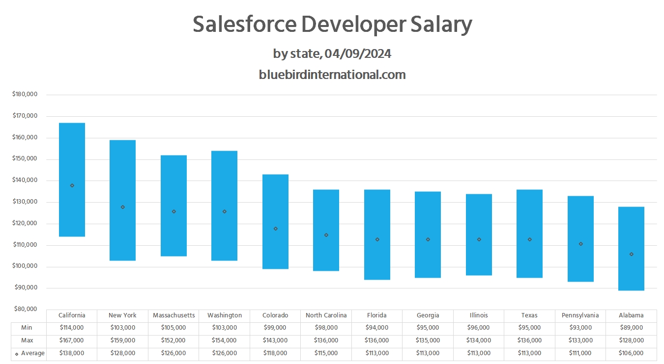 Salesforce Developer Salary - Bluebird Blog