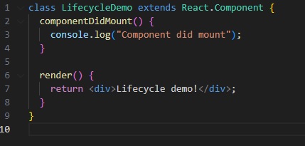 React life cycle methods components - Bluebird