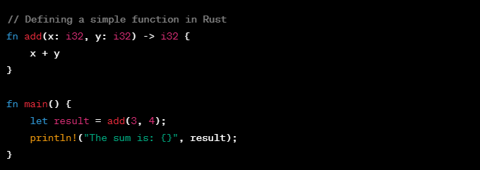 Syntax in Rust - Bluebird